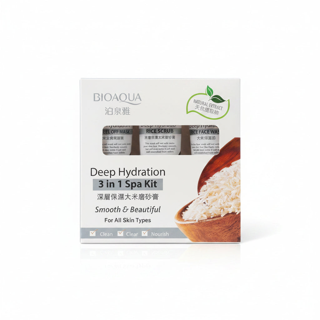3in1 BIOAQUA Deep Hydration Rice Spa Kit