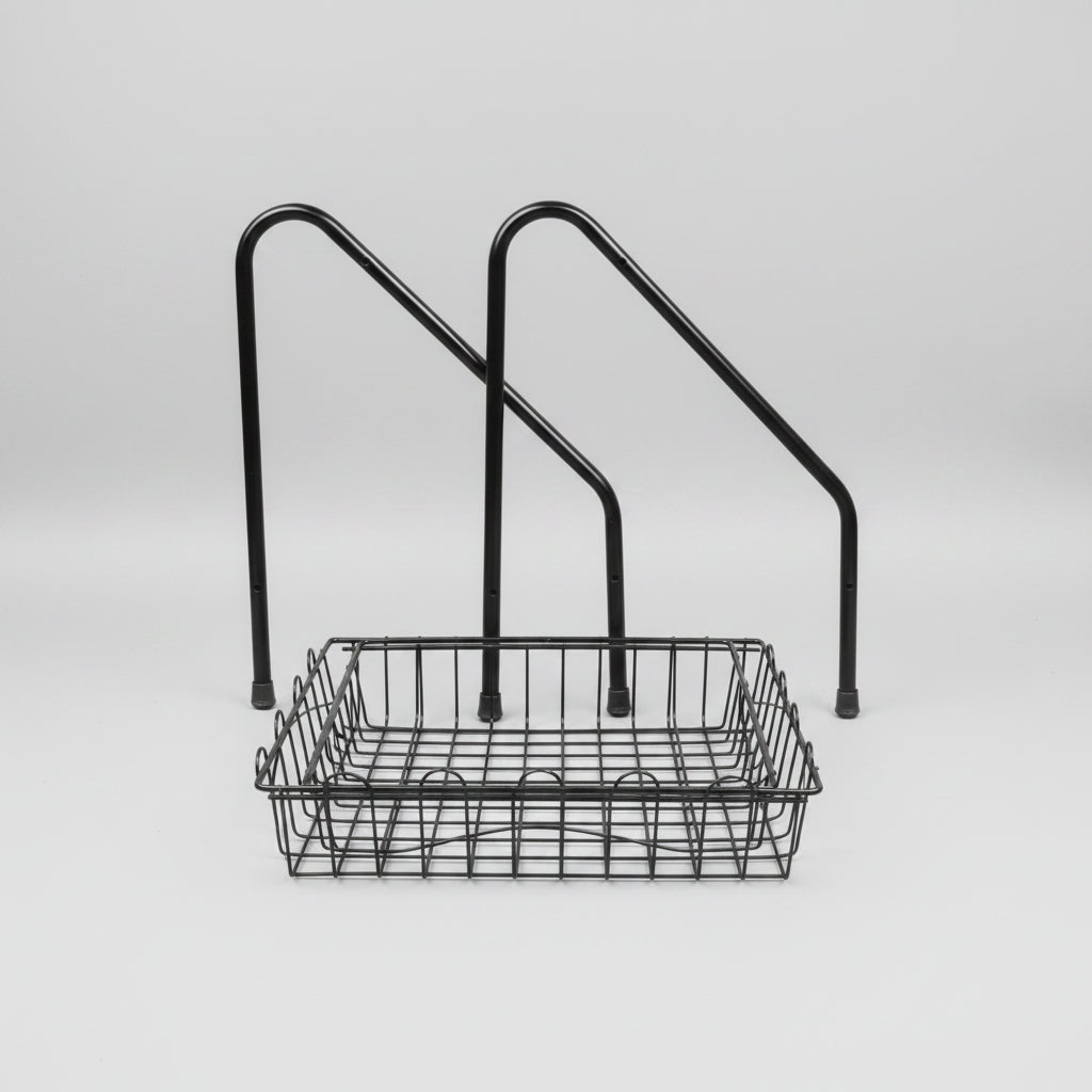 2-Tier Fruit Basket with Bottle Rack – Kitchen Storage Stand