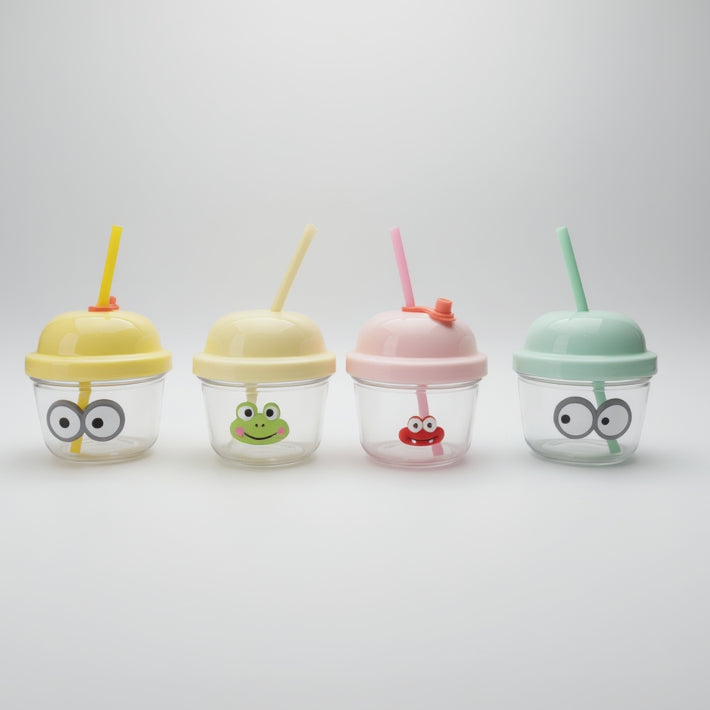 Cute Face & Dome Lid Sipper Cup For Kids (1piece)
