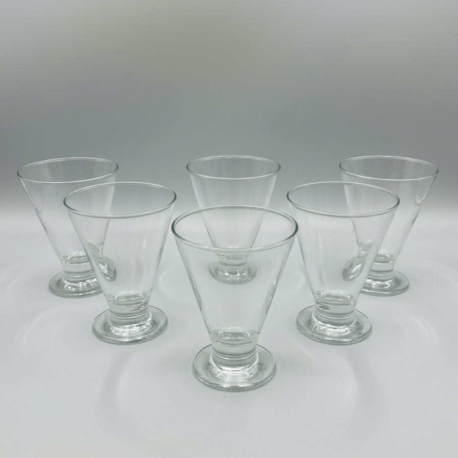 LIMON Milan 6-Piece Cold Drink Glass Set – 250ml Premium Clear Beverage Glasses