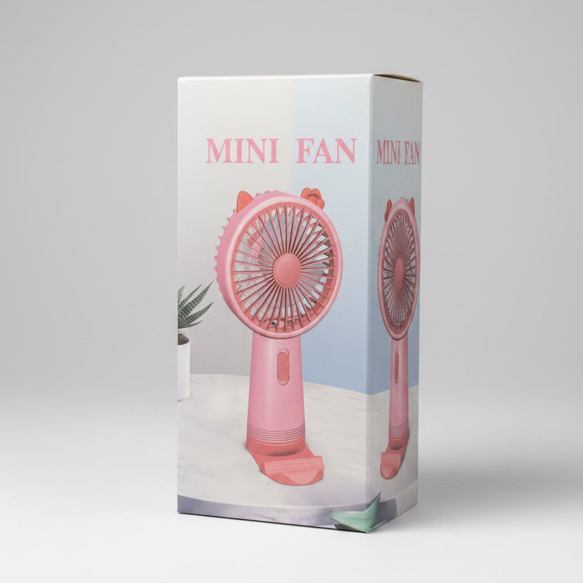 Portable Rechargeable Mini Hand Fan with USB Charging | Handheld & Desktop Cooling Fan