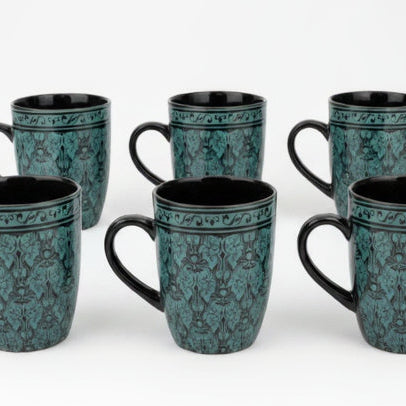 Premium Ceramic Coffee Mug Set of 6