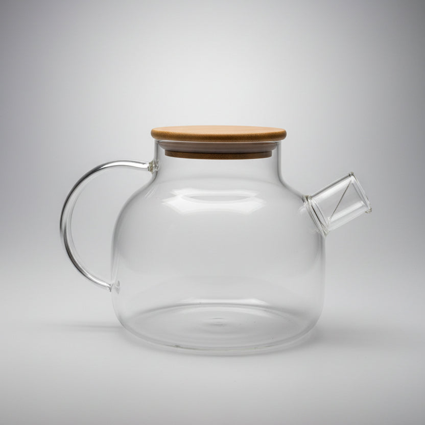 Premium Glass Jug with Wooden Lid
