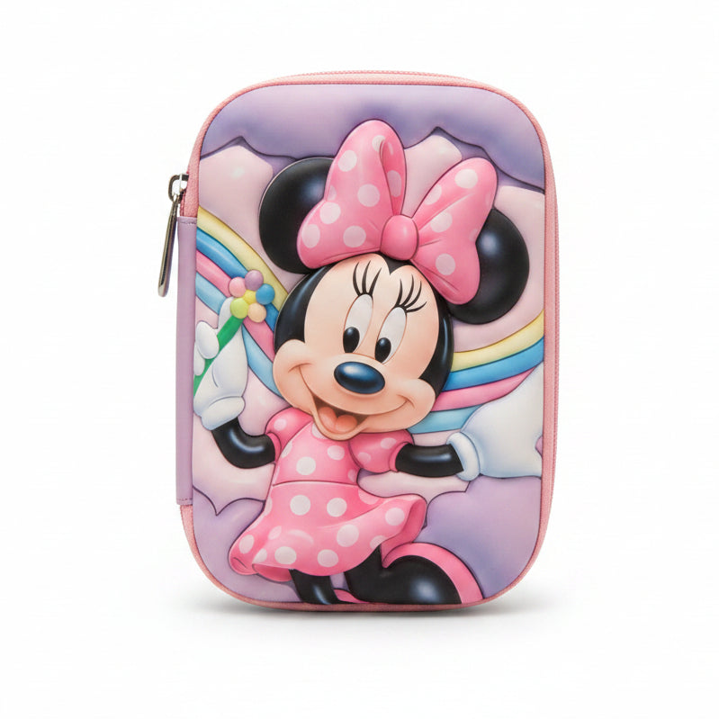 3D Pencil Case with Zipper | Kids Cartoon Pencil Box