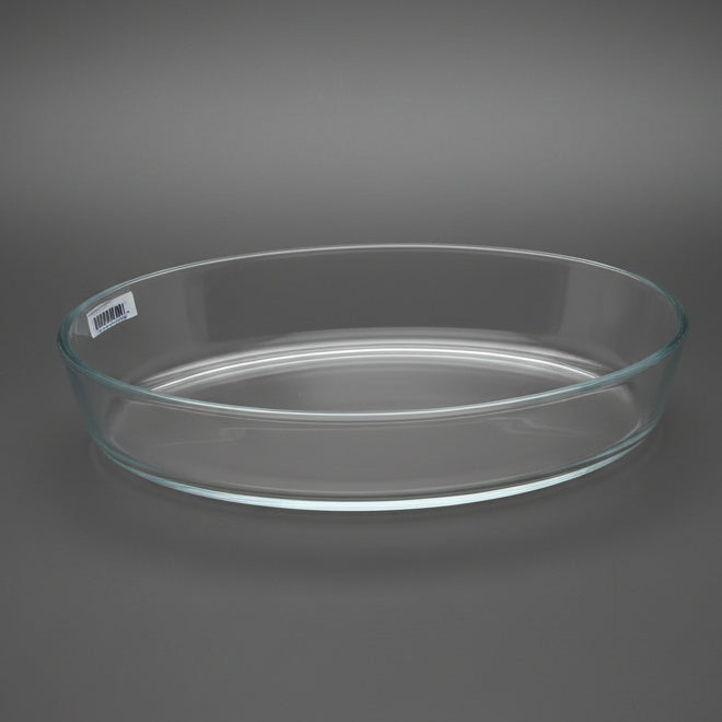 DELISOGA Oval Glass Baking Dish - Heat-Resistant Ovenware