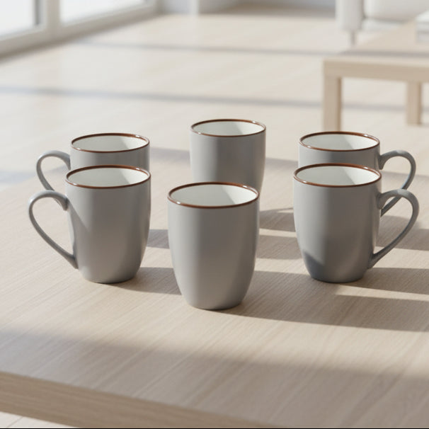 Multi Color Ceramic Coffee Mug – 6PCS SET