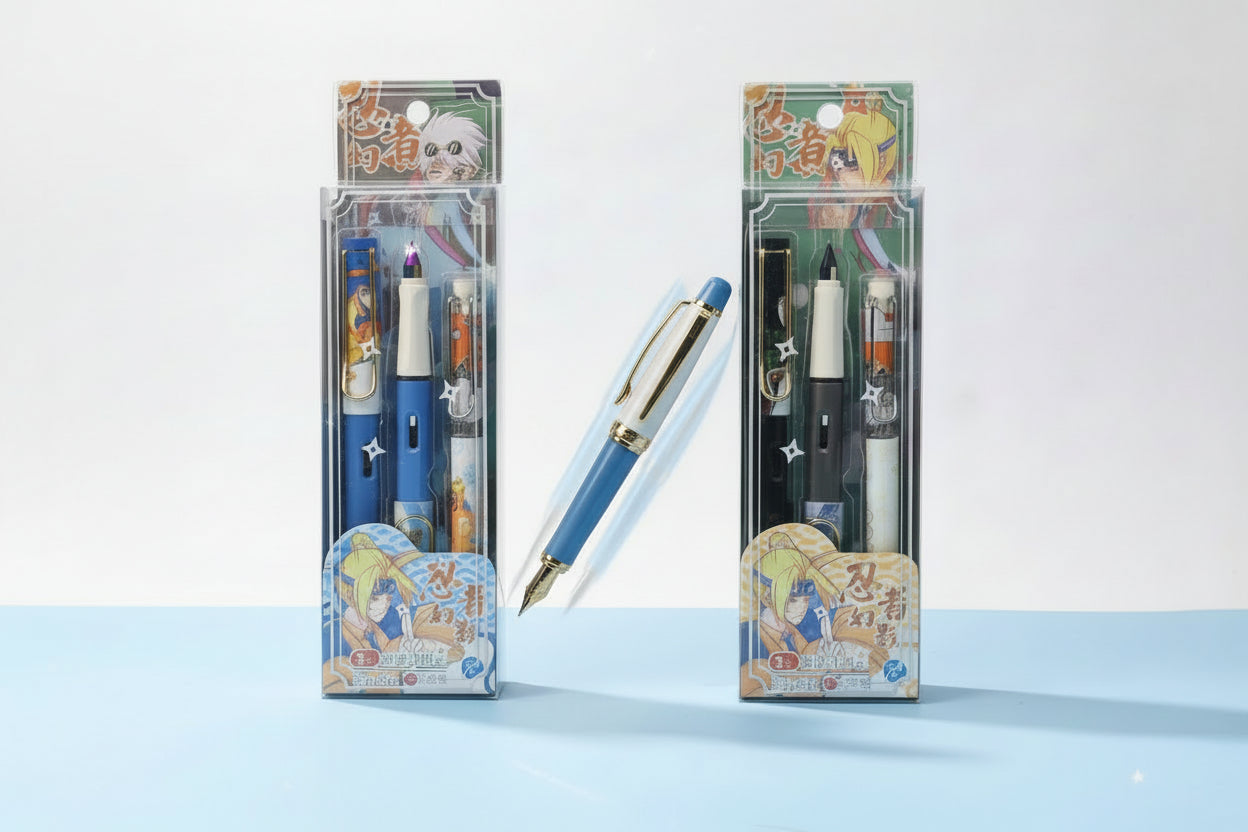 Luxury Fountain Pen Pack (3-Piece) – Elegant, Durable & Smooth