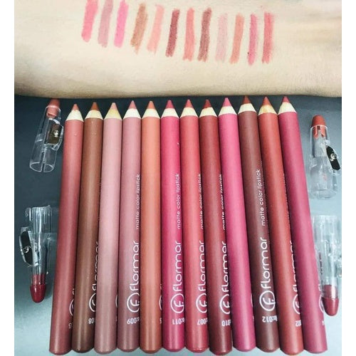 Flormar Lip Pencil Lipliner Waterproof Different Shades Long-lasting