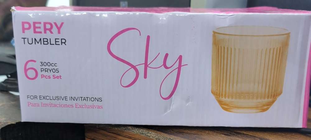 SKY PERY TUMBLER 6 PCS SET GOLDEN