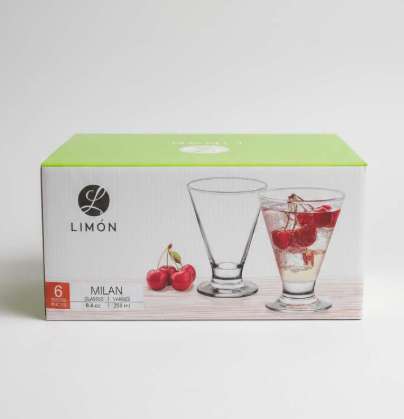 BLUE LIMON 6 PCS GLASS SET