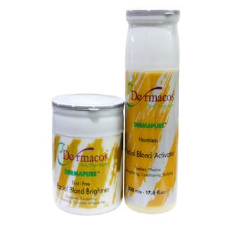 DERMACOS Dermapure Dust-Free Facial Blond Brightener, & Harmless Facial Blond Activator