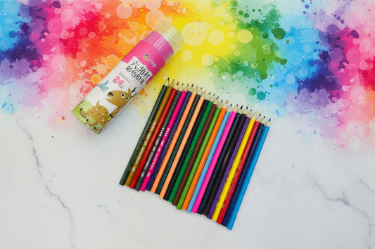 24 Pack Color Pencils Set Smooth & Rich Pigment for Drawing, Coloring & School Use