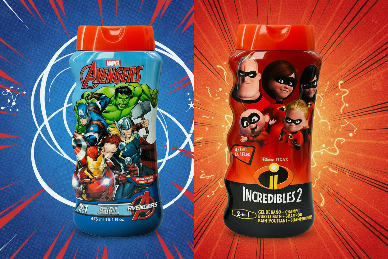 Kids Cartoon Shampoo Gentle, Fun & High Quality (Avengers, Batman & More)