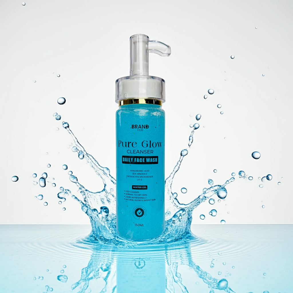 Pure Glow Face Wash – Dirt-Cleansing & Refreshing Formula | BrandHub