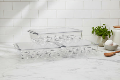 Premium Transparent Acrylic Egg Storage Tray – Durable Fridge Organizer (High Quality)