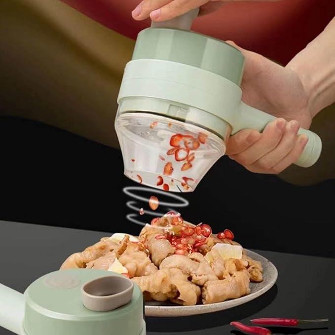 Rechargeable Mini Portable Chopper For Vegetable, Onion, Garlic & etc