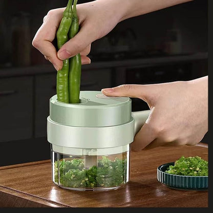 Rechargeable Mini Portable Chopper For Vegetable, Onion, Garlic & etc