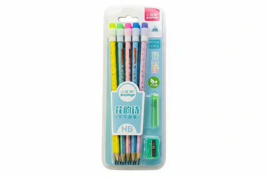 10 Pec Pencils Pack with Sharpener Smooth Writing & Durable Pencils for Kids, Students & Professionals