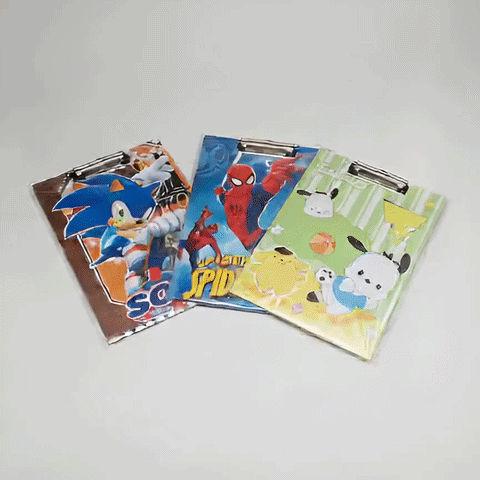 Kids Character Clipboard – Fun Cartoon Print, 1pcs