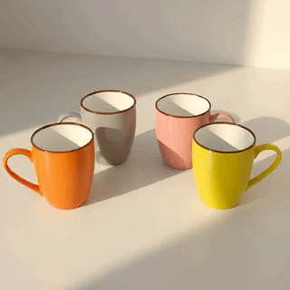 Multi Color Ceramic Coffee Mug –  6PCS SET