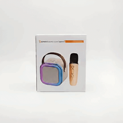 Wireless Speaker with Microphone – Colorful LED Sound System