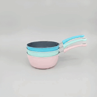 Non-Stick Multi-Color Cooking Pots with Soft Grip Handles