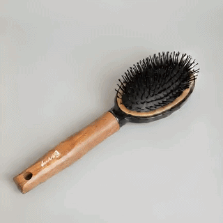 Cushion Hair Brush With Wooden Handle – Detangling Paddle Brush