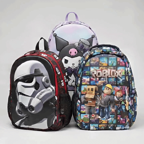 3D Design Hard Shell Kids School Backpack