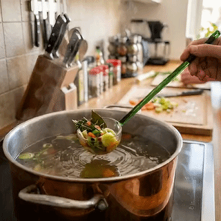 Heat-Resistant Glass Cooking Ladle for Oil, Sauce & Seasoning