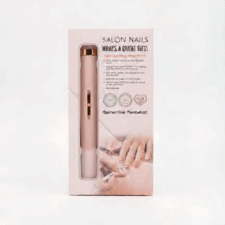 Salon Nails Electric Rechargeable Manicure & Pedicure Nail File Kit