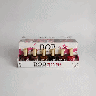 BOB Professional Make-Up 24 Colors Nail Polish Set – High Gloss Nail Lacquer Collection