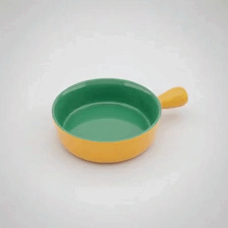 Ceramic Baking Skillet Bowl with Single Handle