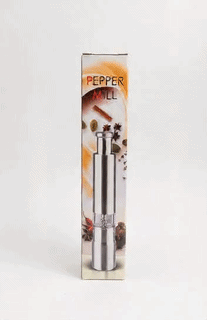 Premium Stainless Steel Manual Pepper Mill Grinder | Adjustable Spice & Salt Grinder