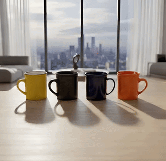 Multi Color Ceramic Coffee Mug –6PCS SET