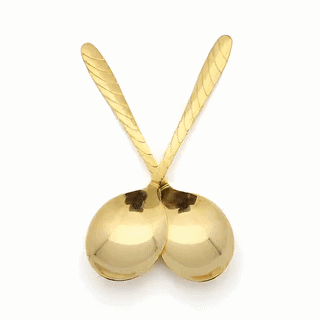 Luxury Gold Stainless Steel Dessert Spoon Set – 2 Pieces