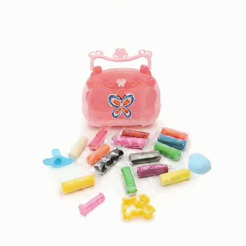Colorful Butterfly Modeling Clay Purse Kit with Tools
