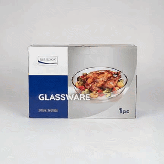 DELISOGA Oval Glass Baking Dish - Heat-Resistant Ovenware