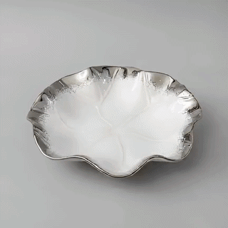 Lotus Leaf Round Bowl – Elegant Royal Collection Serving Bowl