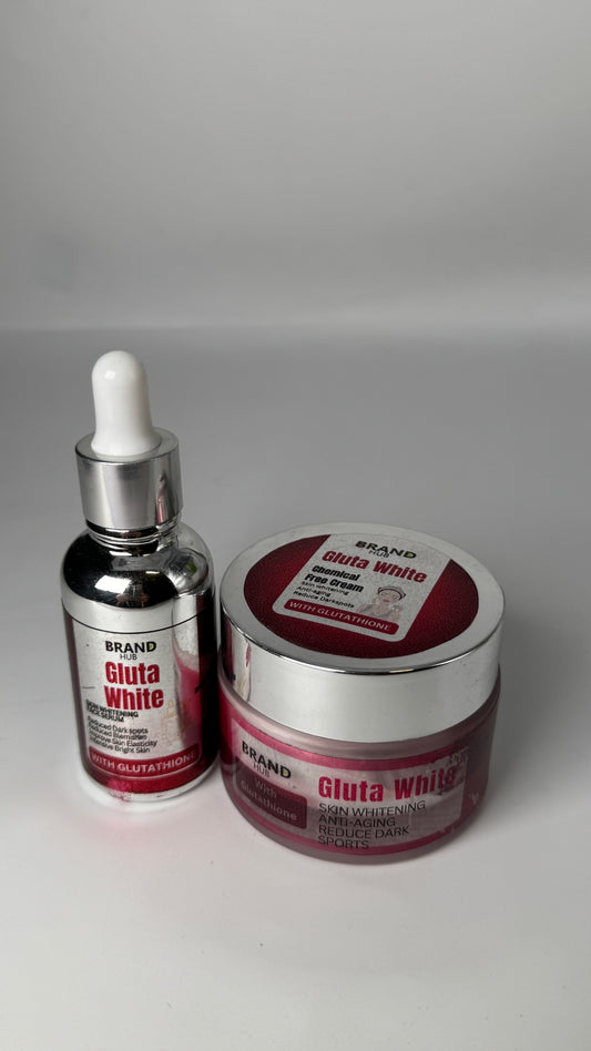 Gluta cream and serum combo