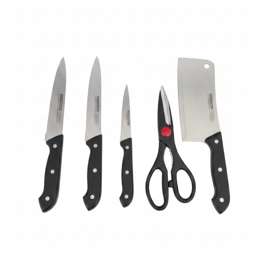 6-Piece Stainless Steel Chef Knife Set