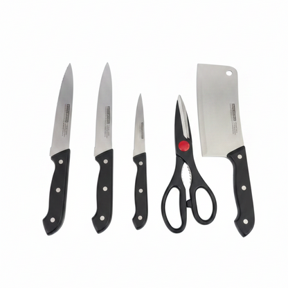 6-Piece Stainless Steel Chef Knife Set
