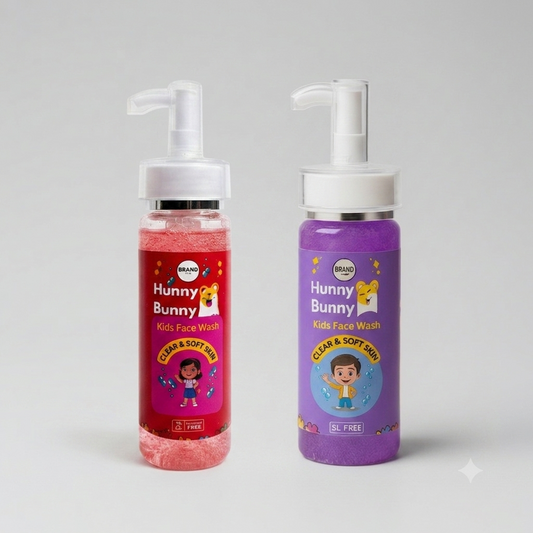 Hunny Bunny Kids Face Wash – Clear, Soft Skin, Girls & Boys Variants
