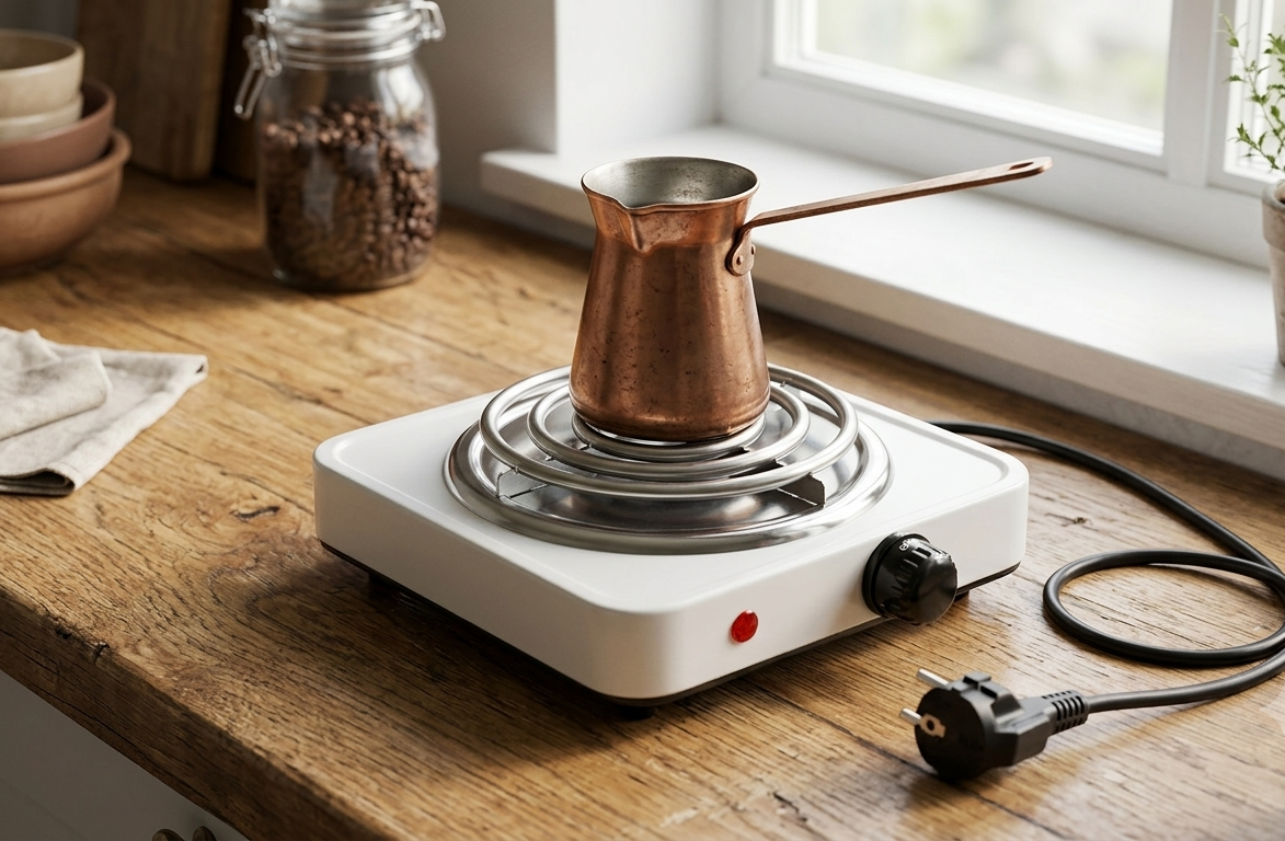 Electric Hot Plate Single Burner Portable Electric Stove | Adjustable Temperature Cooking Plate