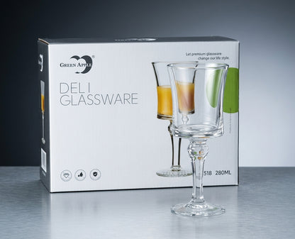 Green Apple Stemmed Glassware Set 280ml