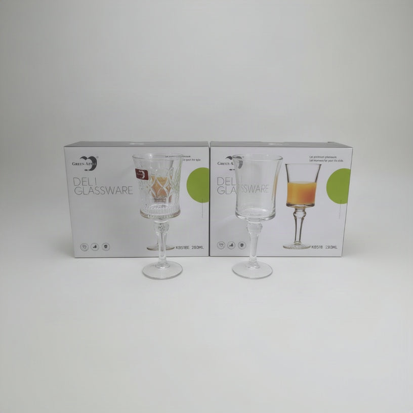 Green Apple Stemmed Glassware Set 280ml