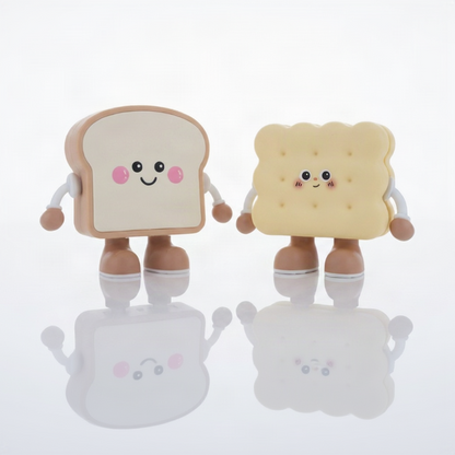 Cute Happy Toast Toothbrush Holder