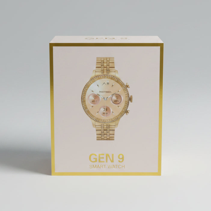 Diamond-Bezel Luxury Smartwatch With Dual Strap Combo Edition