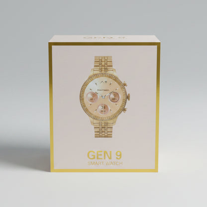 Diamond-Bezel Luxury Smartwatch With Dual Strap Combo Edition