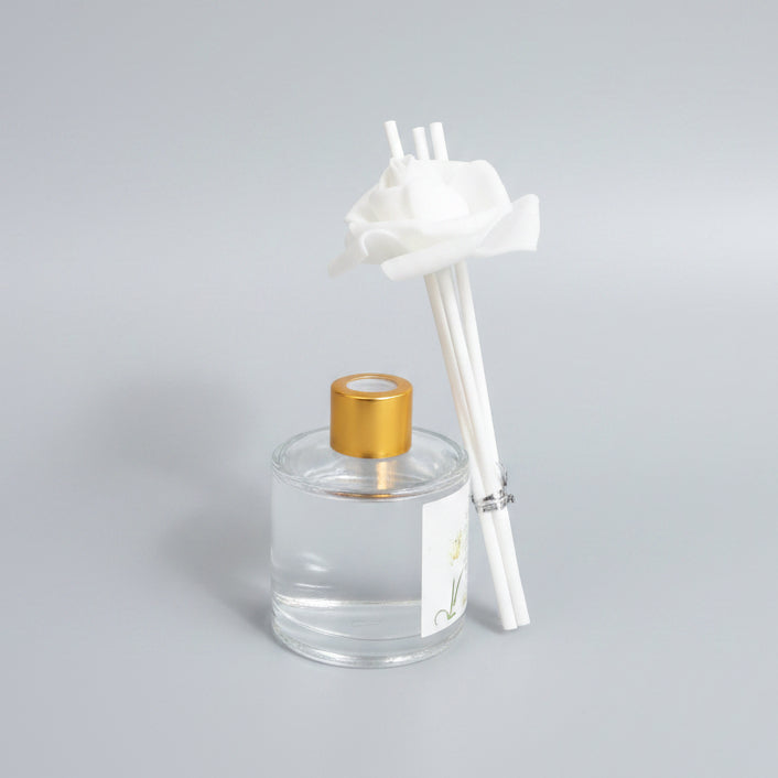White Rose Decorative Reed Diffuser Set – Elegant Home Fragrance Gift Box