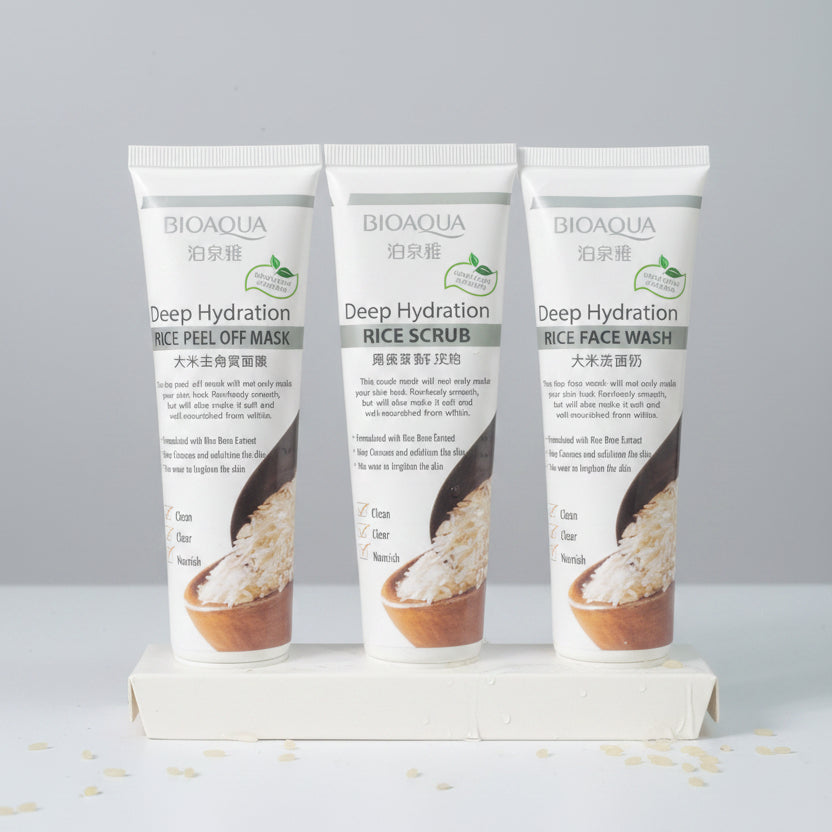 3in1 BIOAQUA Deep Hydration Rice Spa Kit